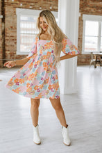 Load image into Gallery viewer, Tammy Floral Square Neck Babydoll Dress