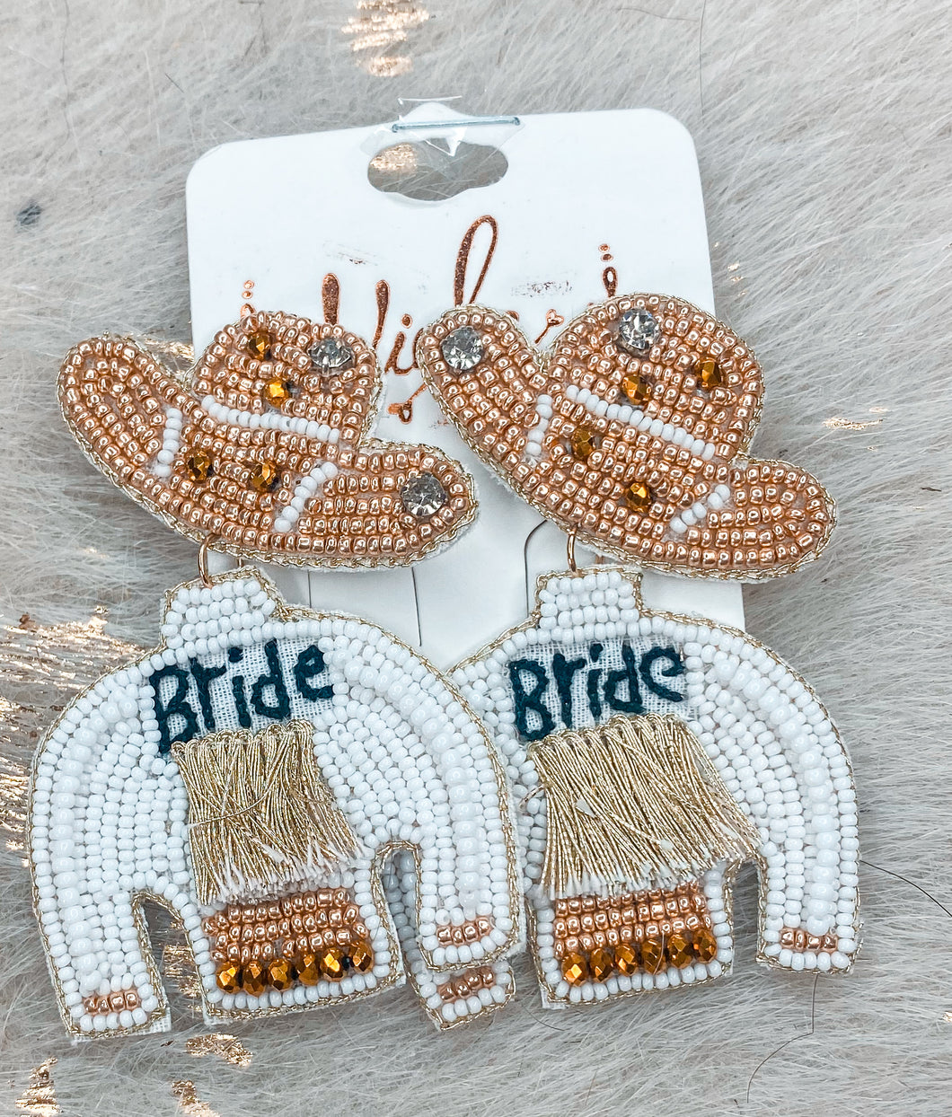 Gold Bride Earrings